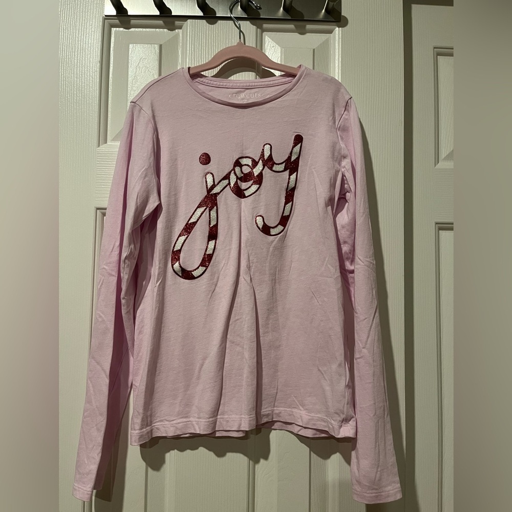 J Crew Crewcuts XL (12-14) long sleeve holiday T shirt